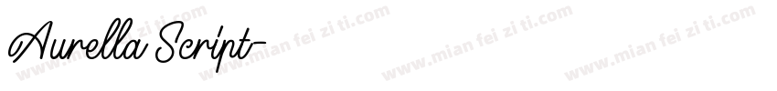Aurella Script字体转换
